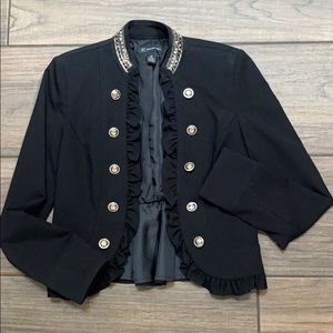 INC ruffle jacket